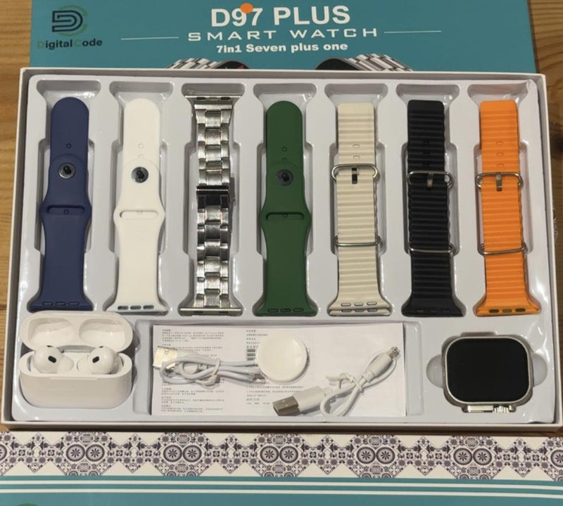 Ultra watch with 7 straps + Headphone